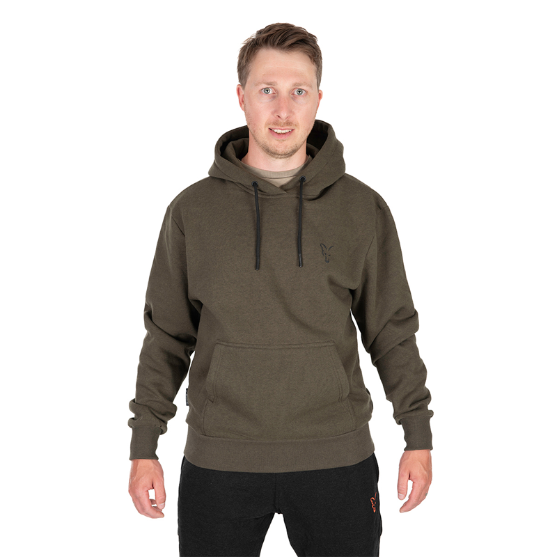 FOX COLLECTION HOODY GREEN & BLACK - S
