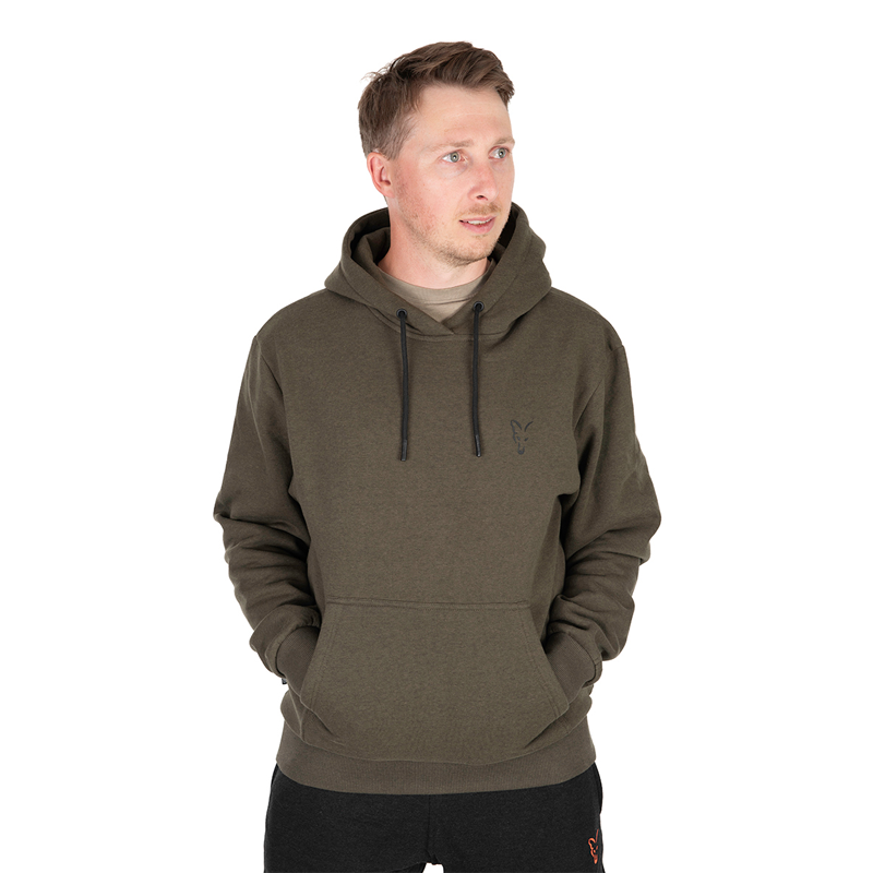 FOX COLLECTION HOODY GREEN & BLACK - S