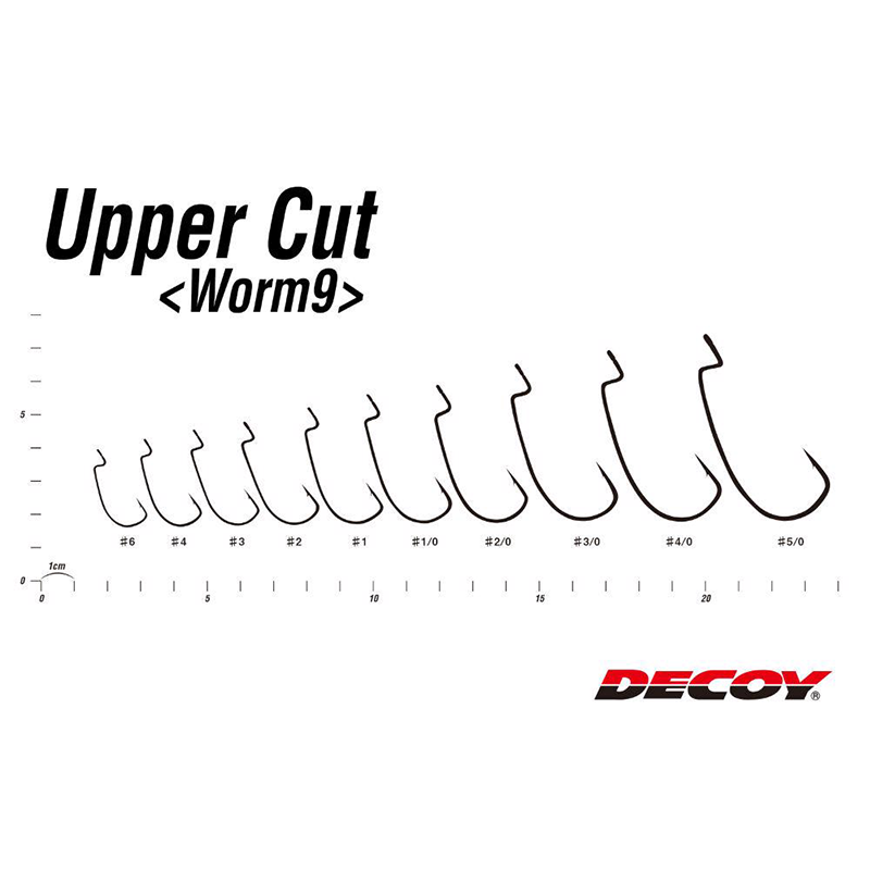 DECOY OFFSET HOROG WORM 9 UPPER CUT 2/0
