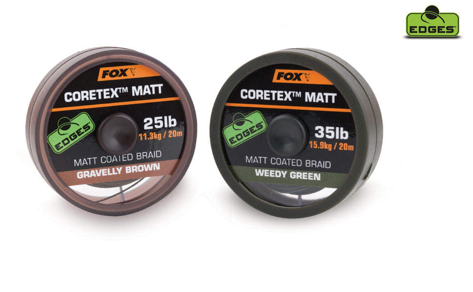 FOX EDGES CORETEX MATT 25LB WEEDY GREEN