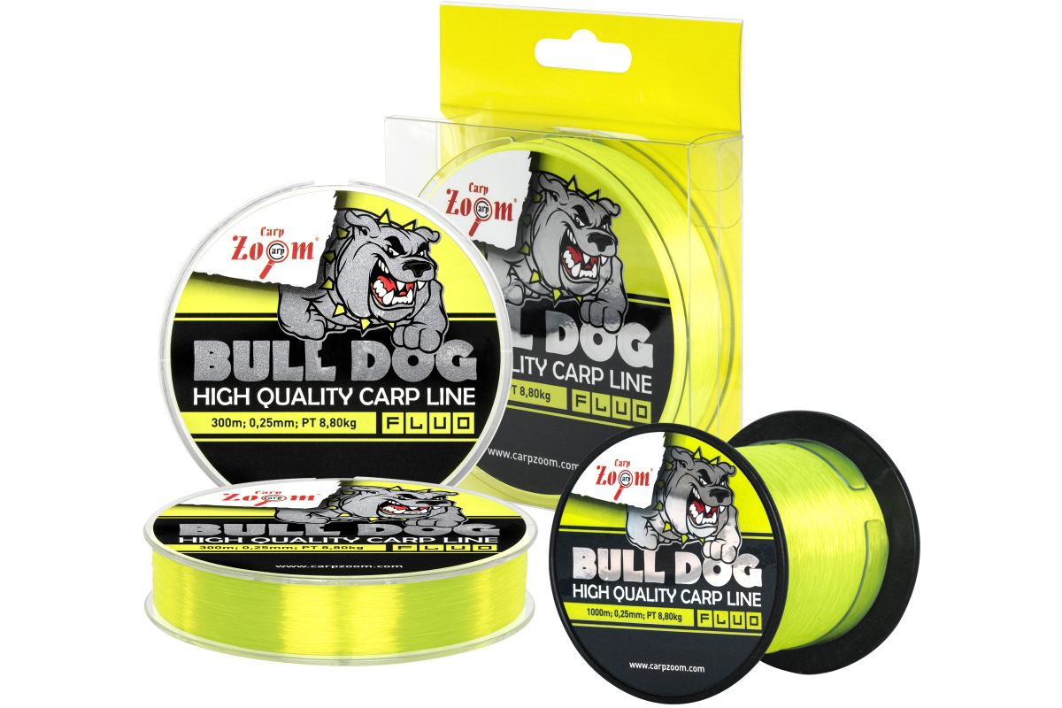 CARP ZOOM BULL DOG FLUO MONOFIL PONTYOZÓ ZSINÓR 1000M 0,22MM