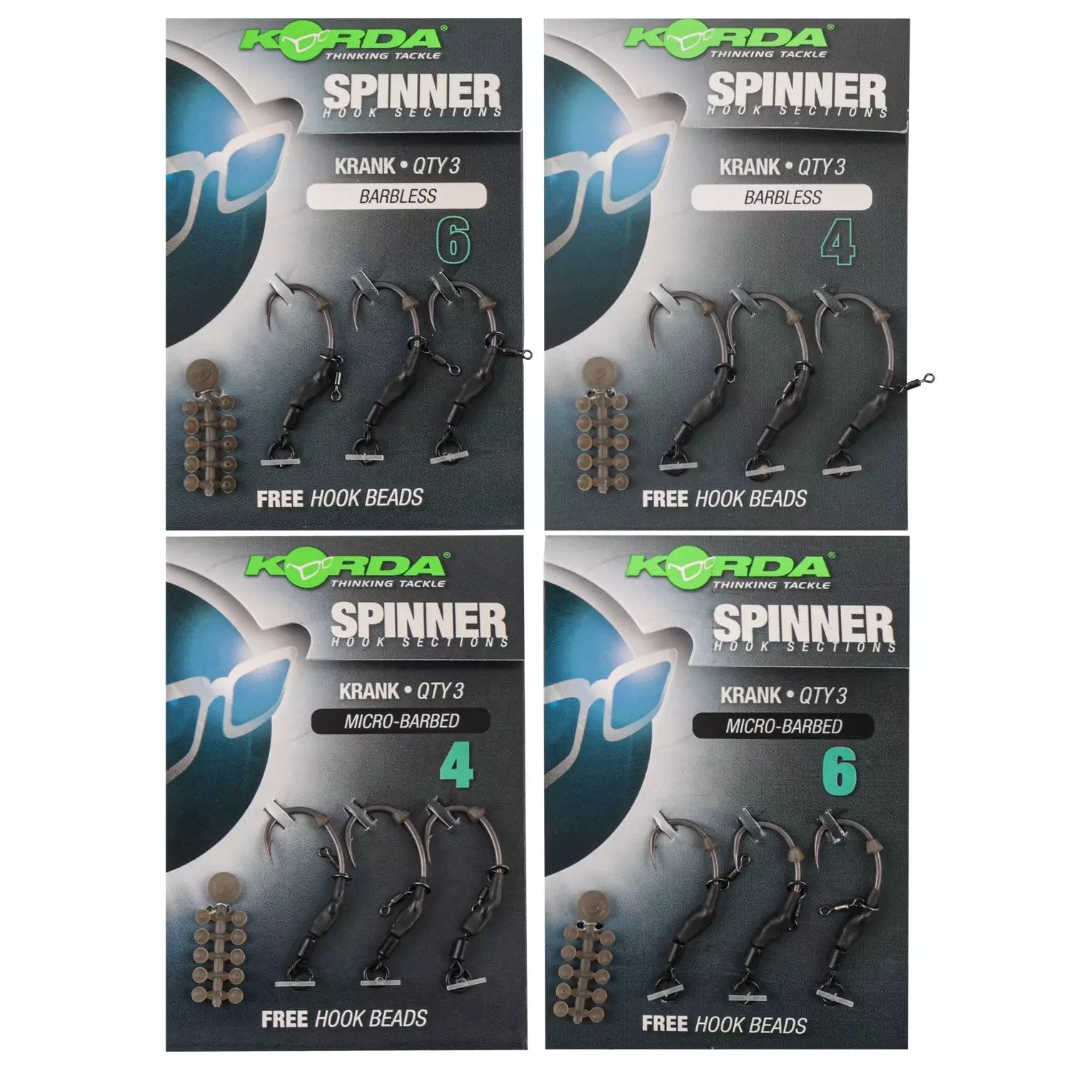 KORDA SPINNER HOOK SECTIONS KRANK 6