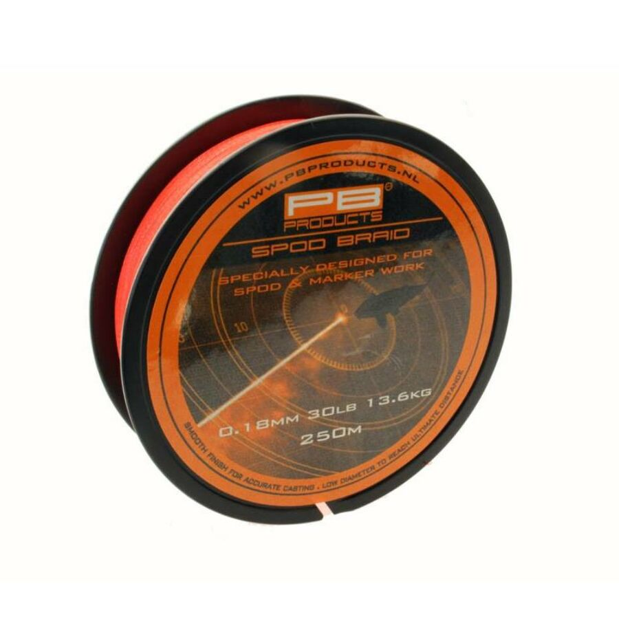 PB PRODUCTS SPOD & MARKER BRAID 250M 0,18MM FLUO ORANGE