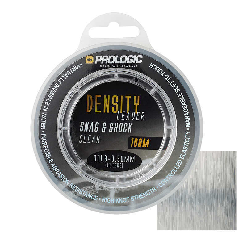 PROLOGIC DENSITY SNAG AND SHOCK LEADER 100M 0,50MM 13,6KG 30LBS CLEAR