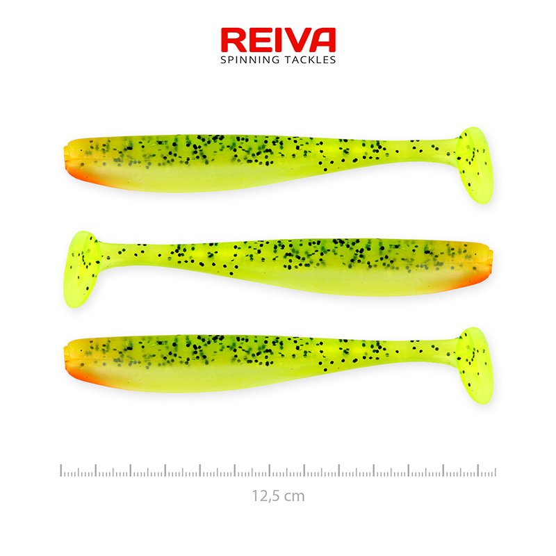 REIVA ZANDER FLASH SHAD 12,5 CM LEMON TIGER