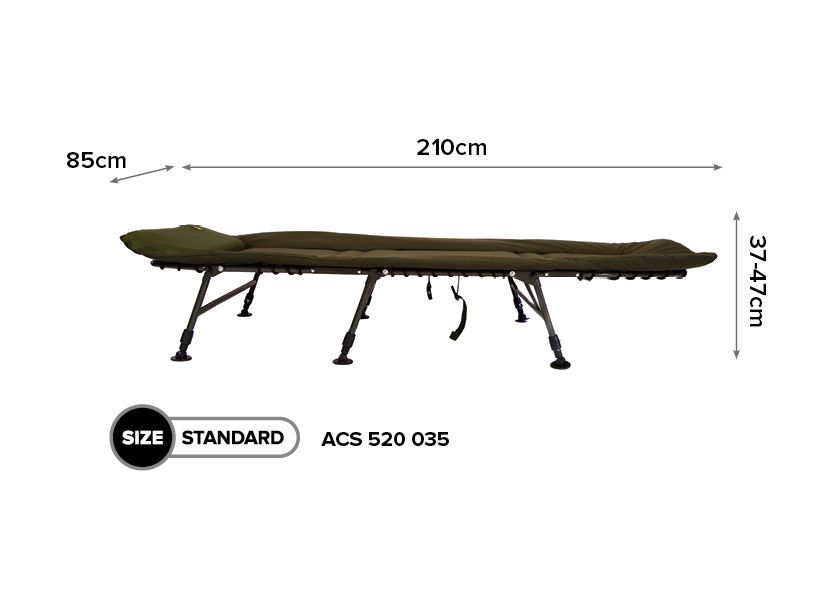 CARP SPIRIT BLAX BED 6 LEG - STANDARD