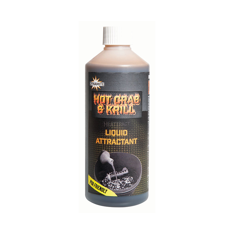 DYNAMITE BAITS HOT CRAB & KRILL LIQUID 500ML