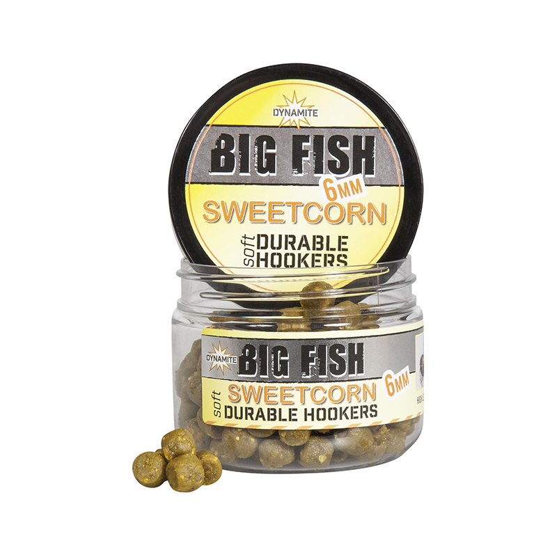 DYNAMITE BAITS BIG FISH DURABLE HOOK BAITS SWEETCORN 6MM