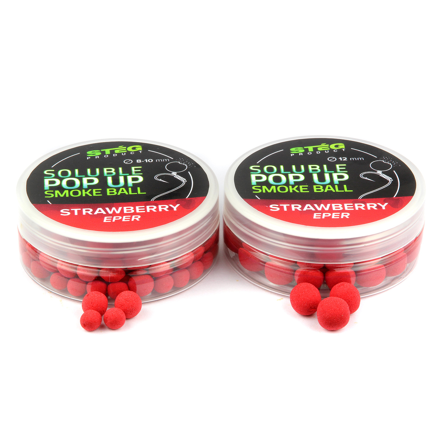 STÉG PRODUCT SOLUBLE POP UP SMOKE BALL 8-10MM STRAWBERRY 20GR