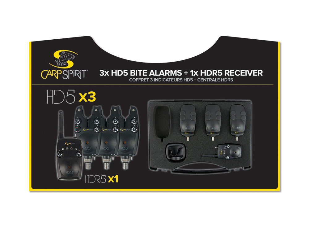 CARP SPIRIT HD5 3+1 KAPÁSJELZŐ SZETT