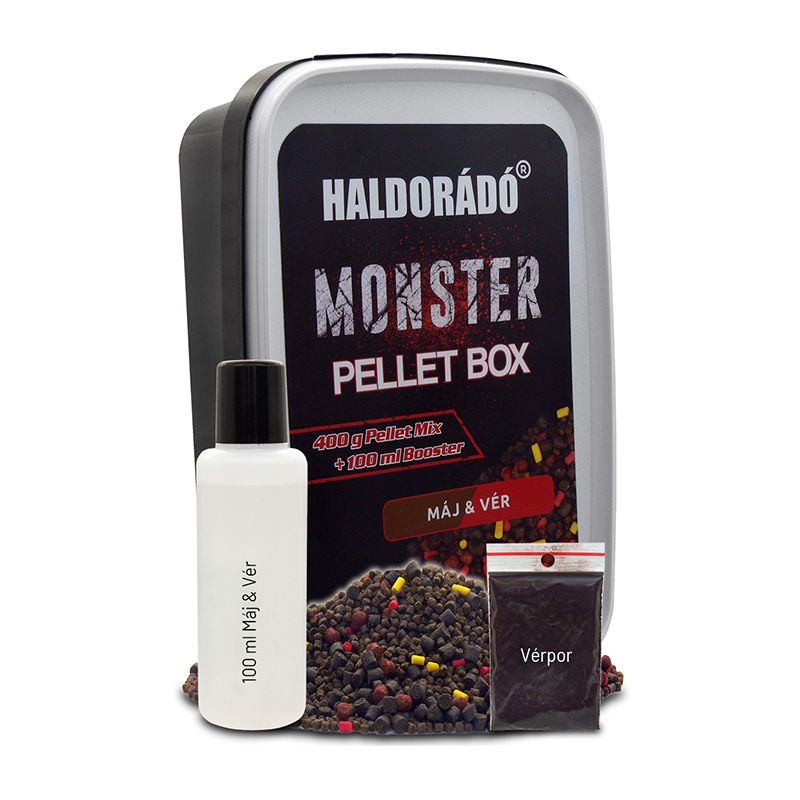 HALDORÁDÓ MONSTER PELLET BOX - MÁJ ÉS VÉR