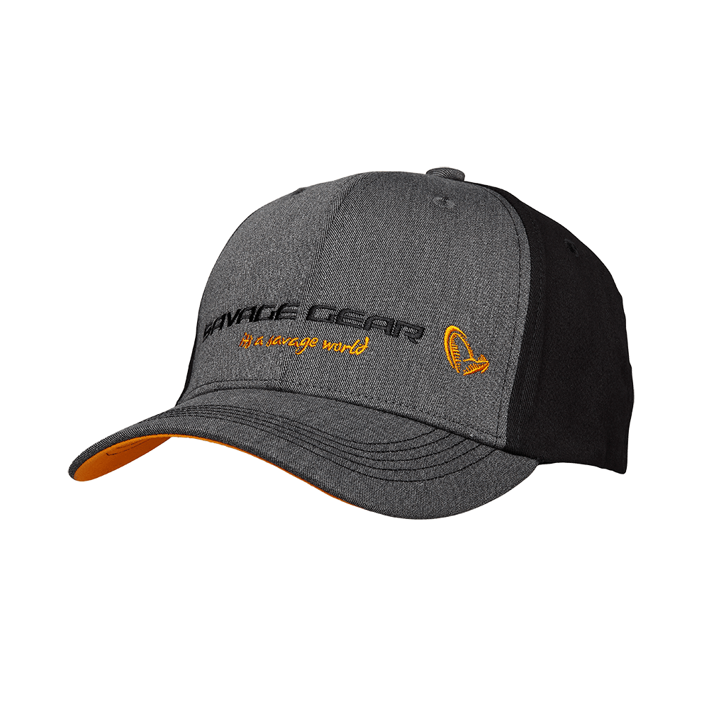 SAVAGE GEAR STRIKE CAP GREY MELANGE BLACK