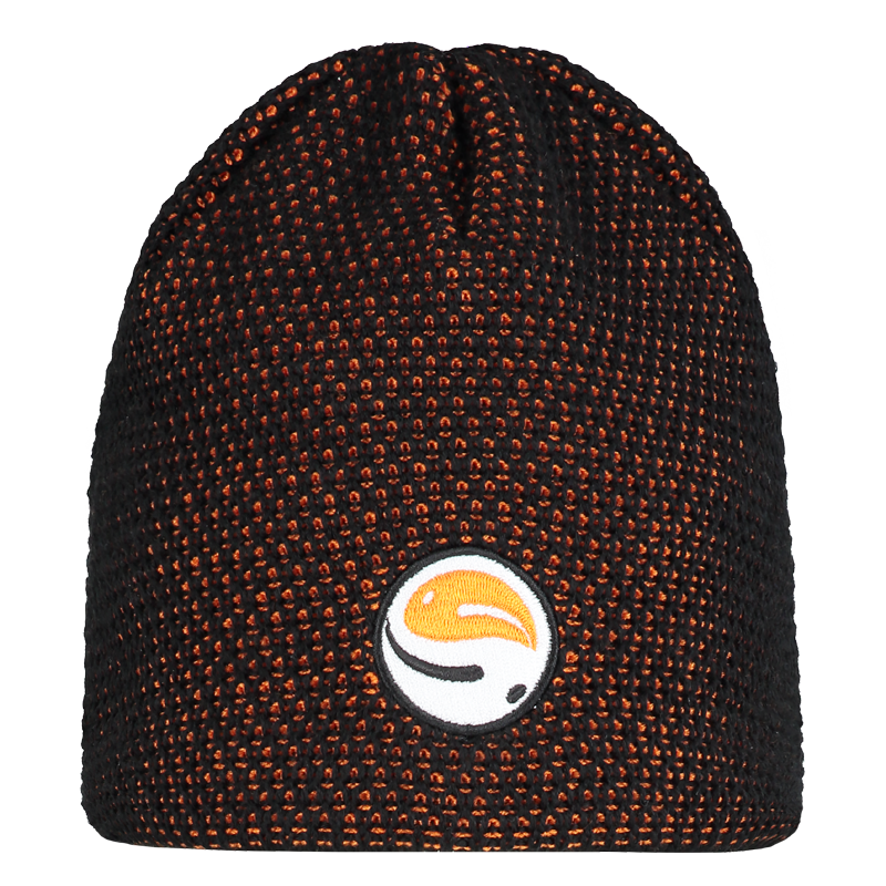 GURU SKULLCAP BEANIE BLACK ORANGE