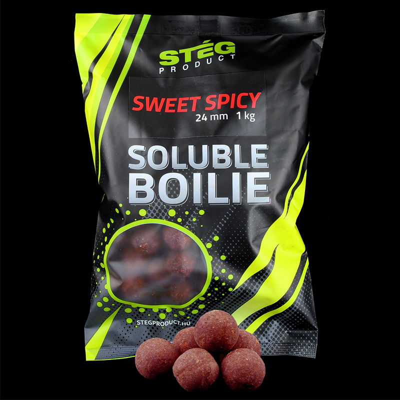 xSTÉG PRODUCT SOLUBLE BOILIE 24 MM SWEET SPICY 1 KG