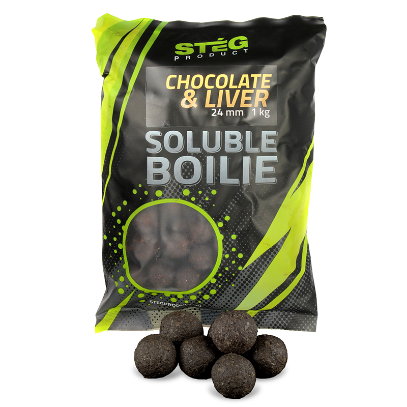 STÉG PRODUCT SOLUBLE BOILIE 24 MM CSOKI & MÁJ 1 KG