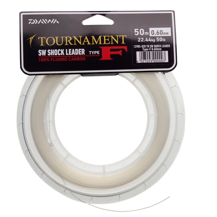 DAIWA TOURNAMENT SW FLUOROCARBON SHOCKLEADER 50M 0,60MM