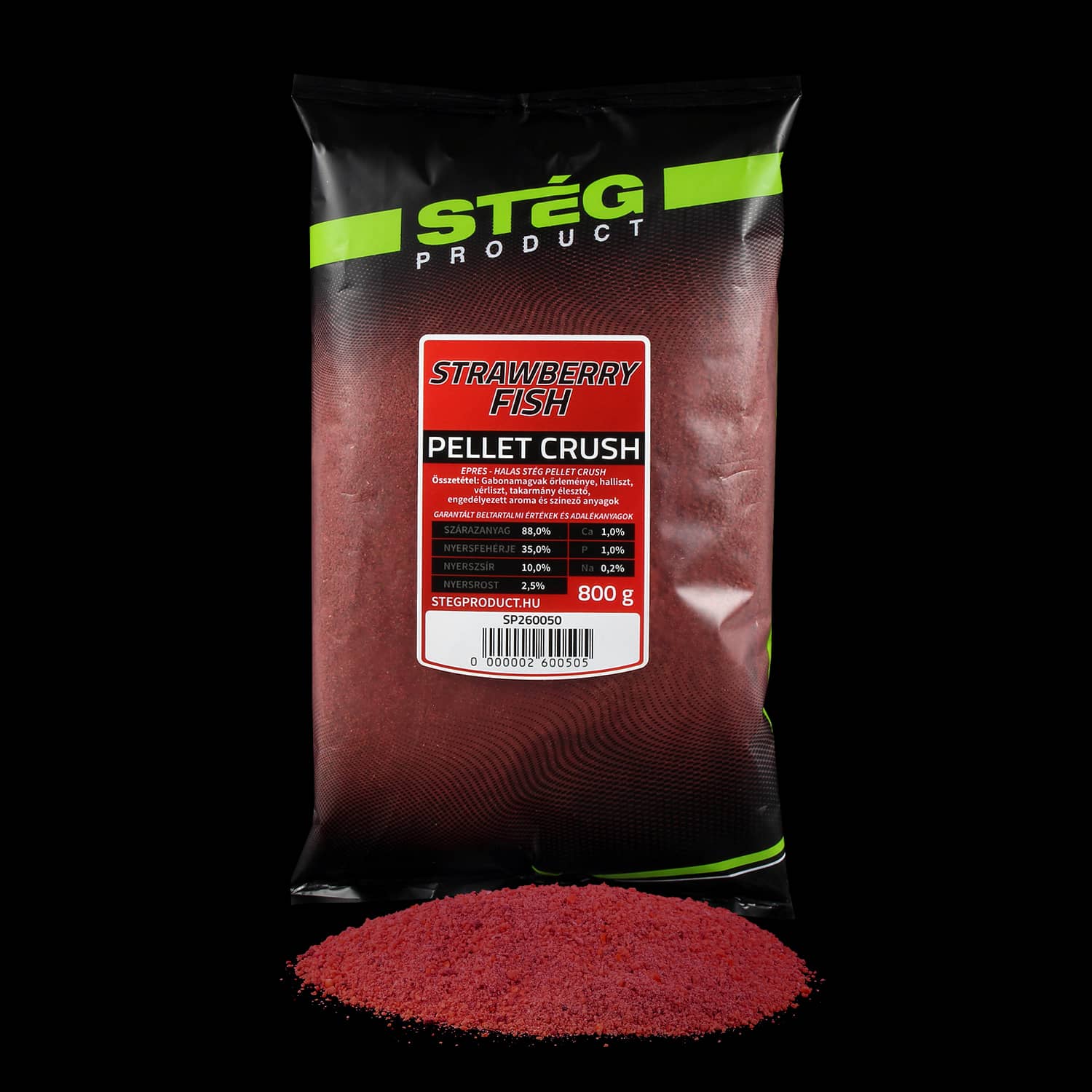 STÉG PELLET CRUSH - STRAWBERRY-FISH 800G