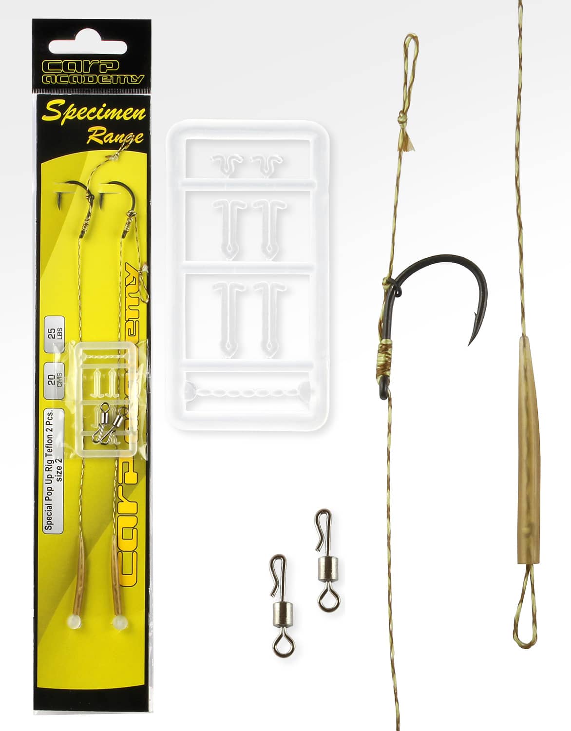 CARP ACADEMY SPECIAL POP UP RIG TEFLON 4-ES