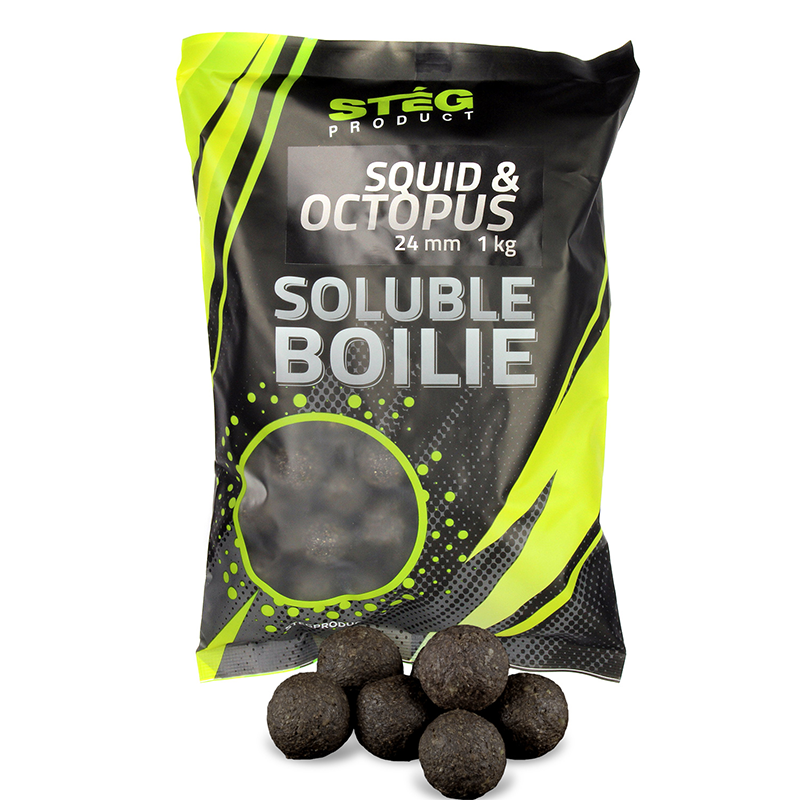 STÉG PRODUCT SOLUBLE BOILIE 24 MM TINTAHAL & POLIP 1 KG