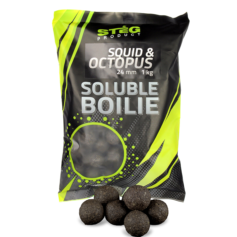 xSTÉG PRODUCT SOLUBLE BOILIE 24 MM TINTAHAL & POLIP 1 KG