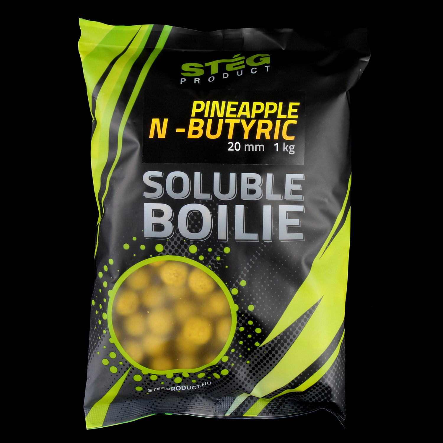 STÉG SOLUBLE BOILIE 20MM PINEAPPLE N-BUTYRIC 1KG