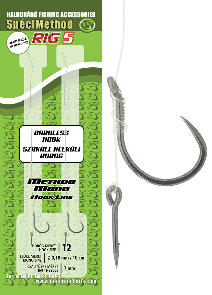 HALDORÁDÓ SPÉCI METHOD RIG 9 BRAID 10MM 10 BARBLESS
