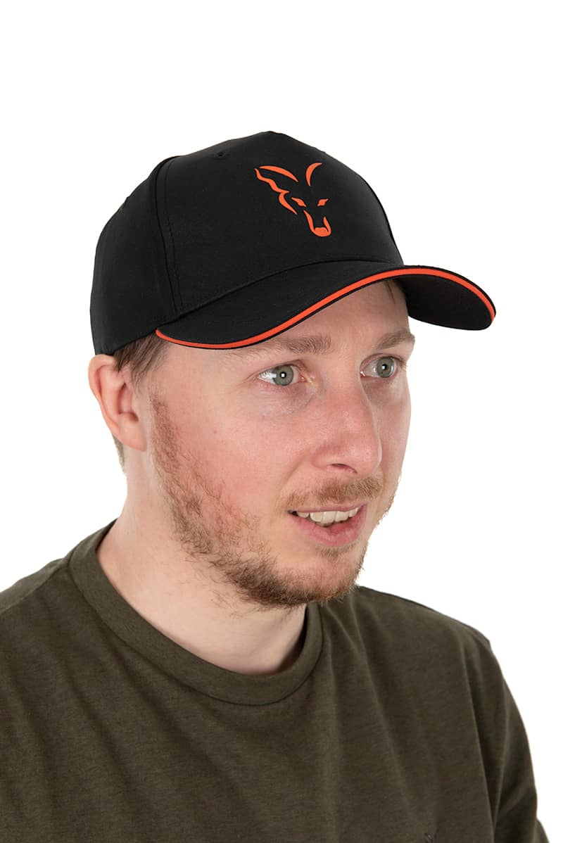 FOX BASEBALL CAP BLACK & ORANGE