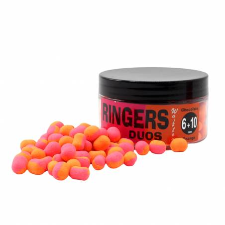 RINGERS DUOS ORANGE & PINK 6-10MM