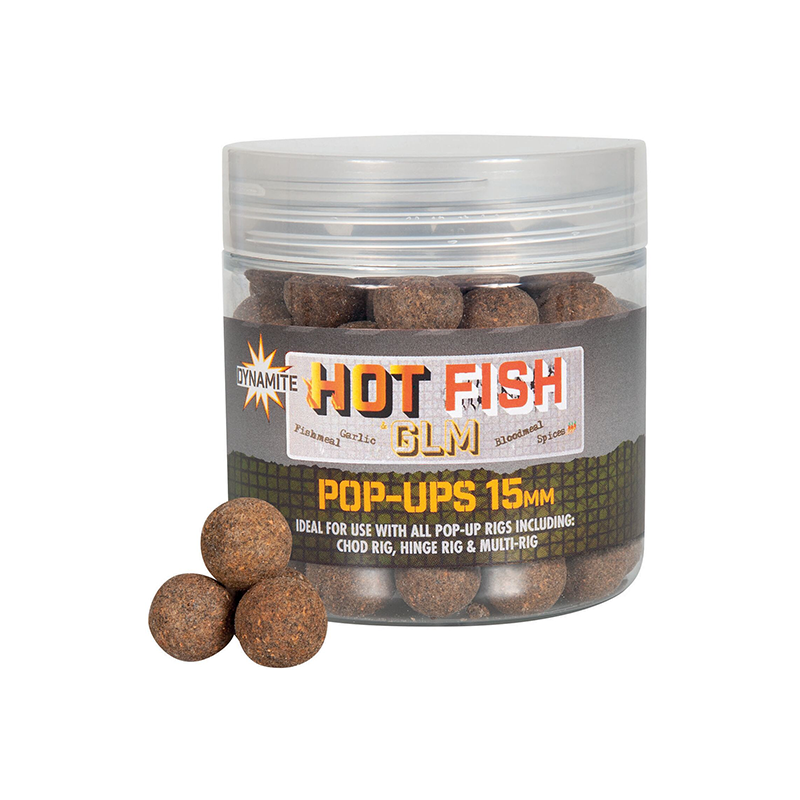 DYNAMITE BAITS HOT FISH & GLM POP-UP 15mm