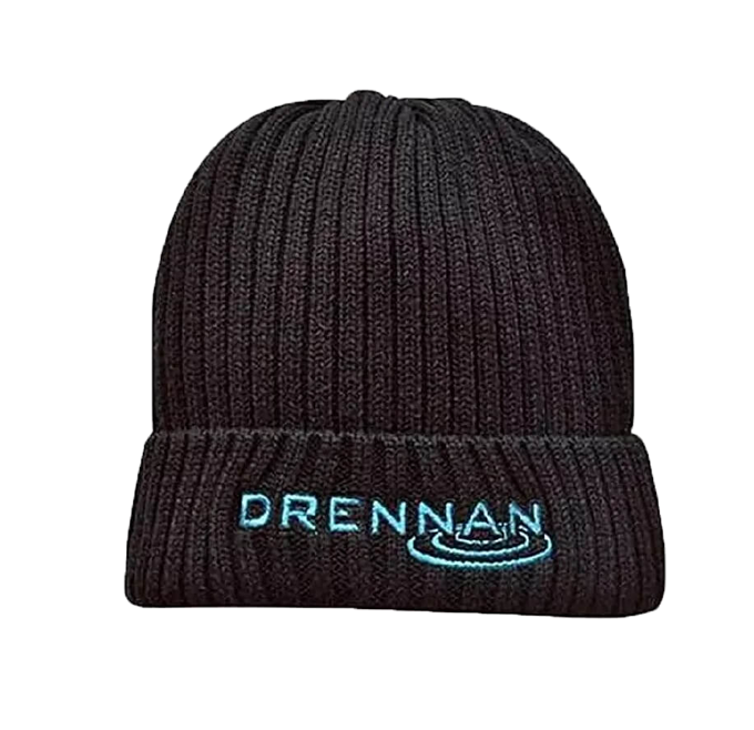 DRENNAN KNITTED BEANIE BLACK KÖTÖTT SAPKA