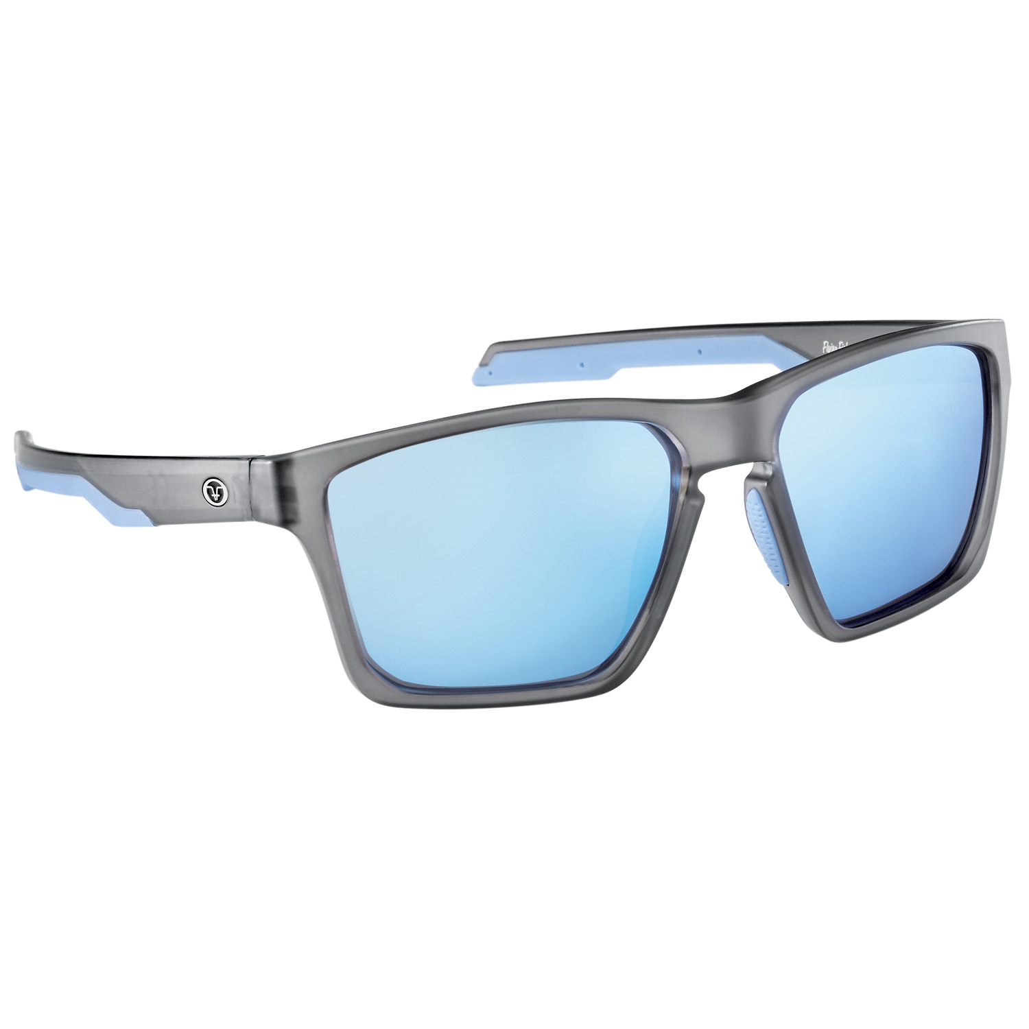 FLYING FISHERMAN SANDBAR SUNGLASS MATTE GRAY ICE BLUE MIRROR