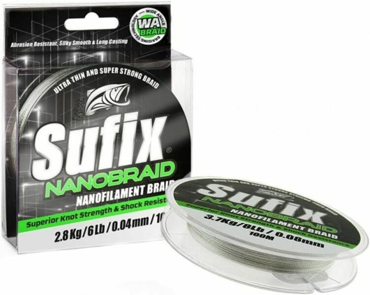 SUFIX NANO BRAID AQUA CAMO 0,06MM 100M