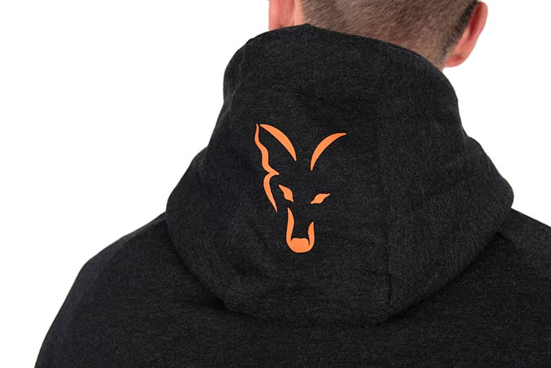 FOX LW HOODY BLACK & ORANGE - XLARGE