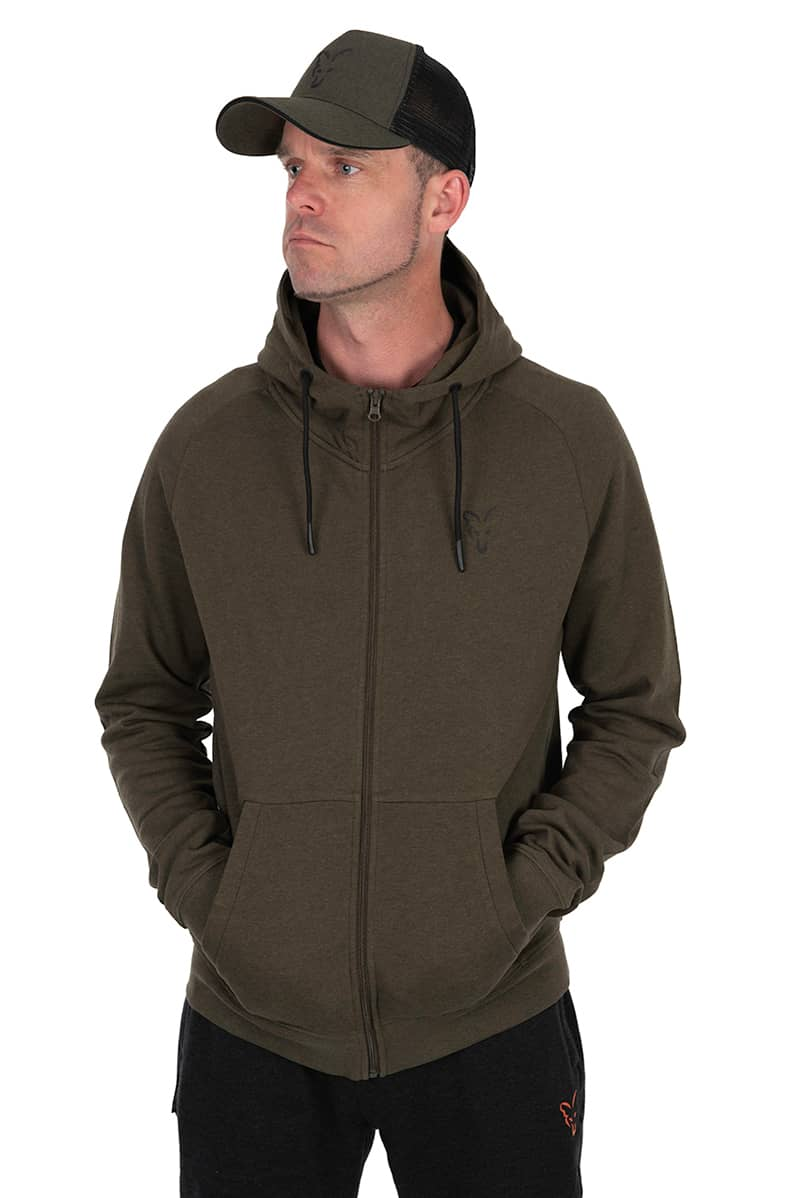 FOX LW HOODY GREEN & BLACK - XL