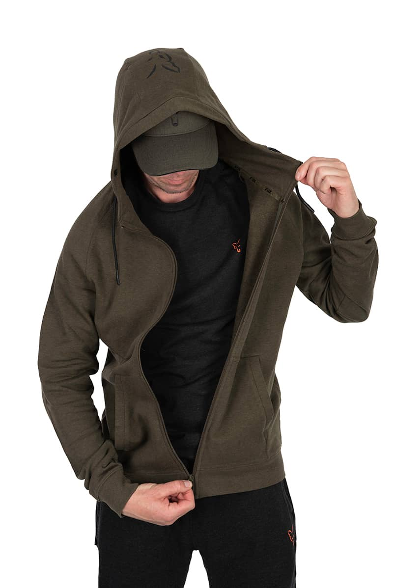 FOX LW HOODY GREEN & BLACK - XL