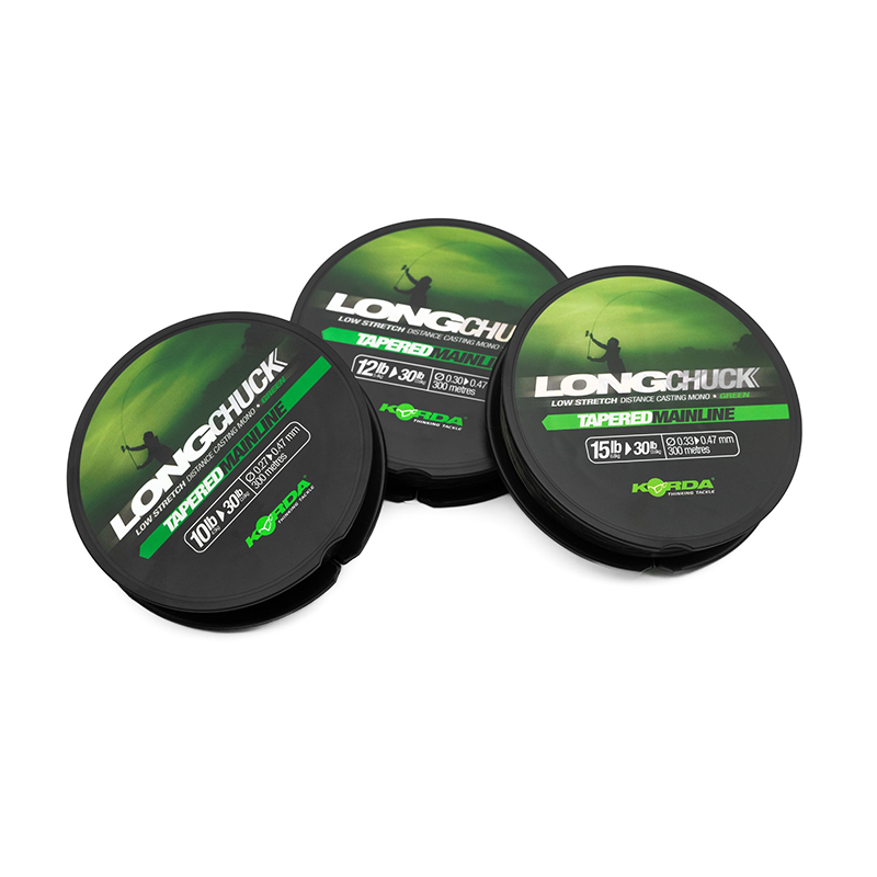 KORDA LONG CHUCK TAPERED MAINLINE - GREEN 0,30-0,47mm 300m