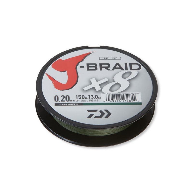 DAIWA J-BRAID X8 300m 0,42mm GREEN