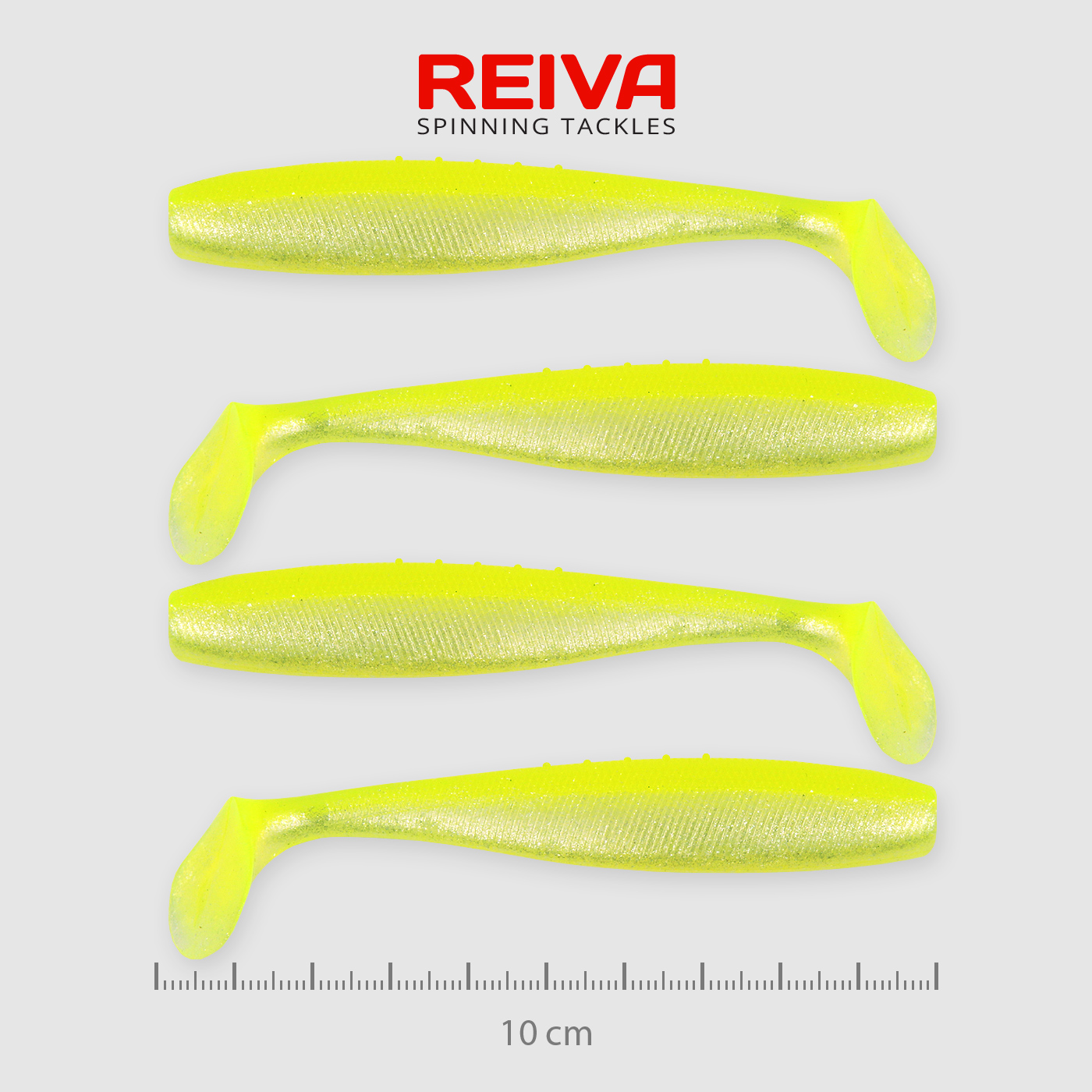 REIVA FLAT MINNOW SHAD 10CM SÁRGA-EZÜST
