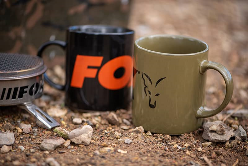 FOX GREEN & BLACK CERAMIC MUGS 350ML