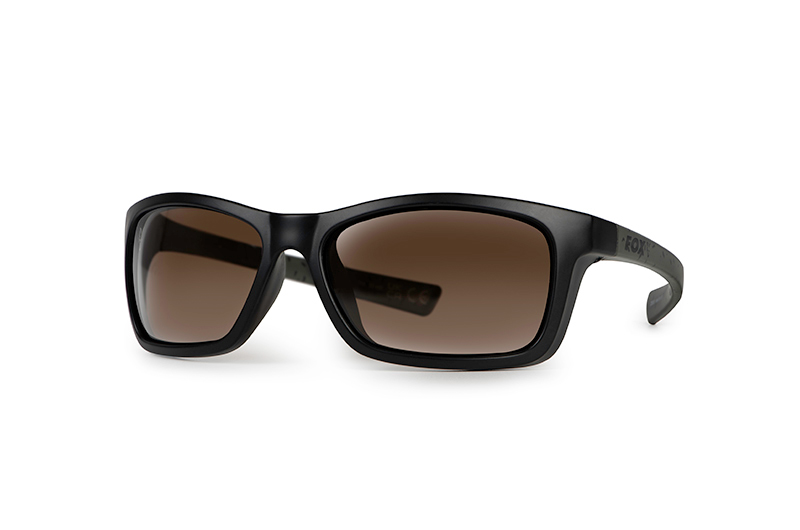 FOX SUNGLASSES WRAPS BLACK/GREEN - BROWN