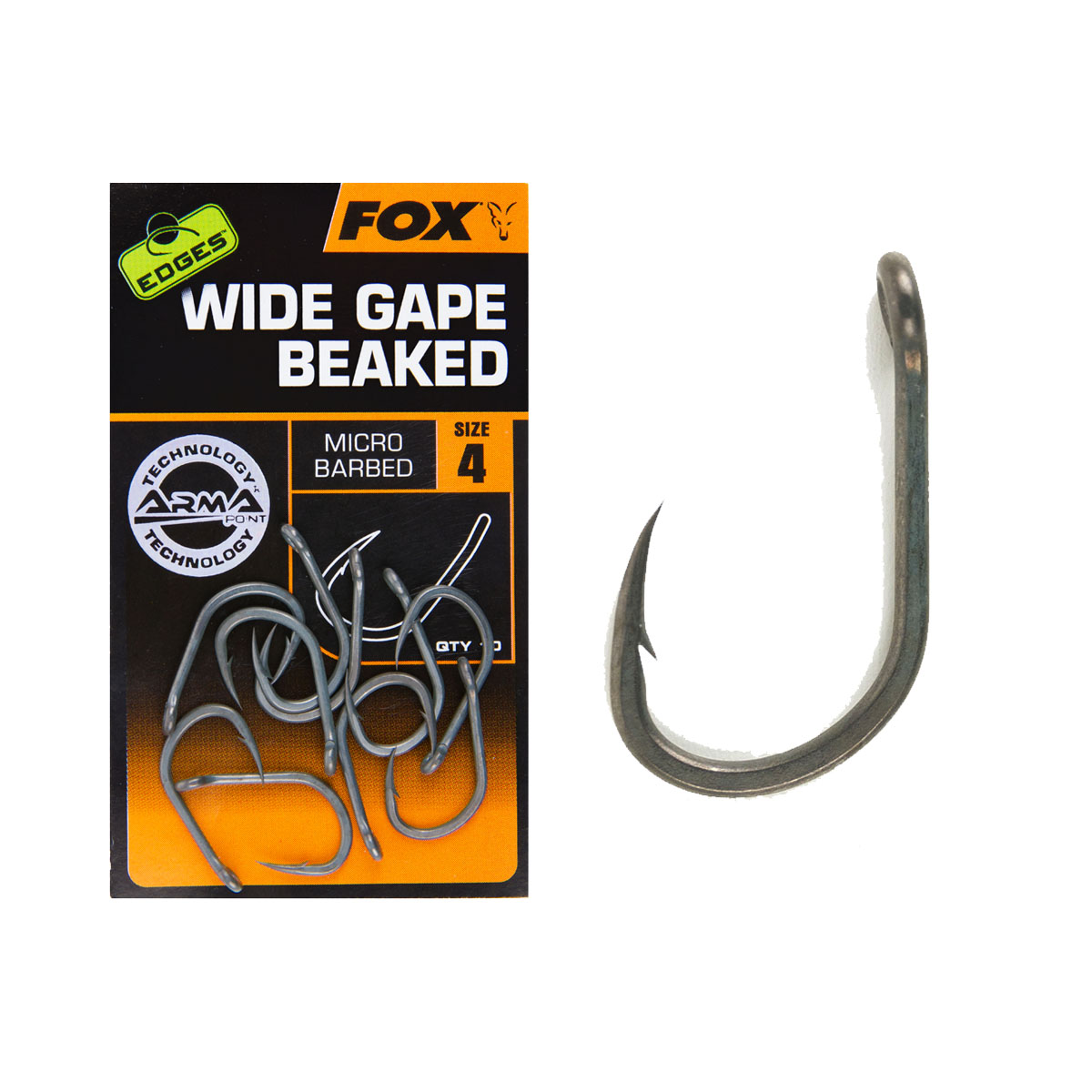 FOX EDGES ARMAPOINT WIDE GAPE BEAKED SIZE 8