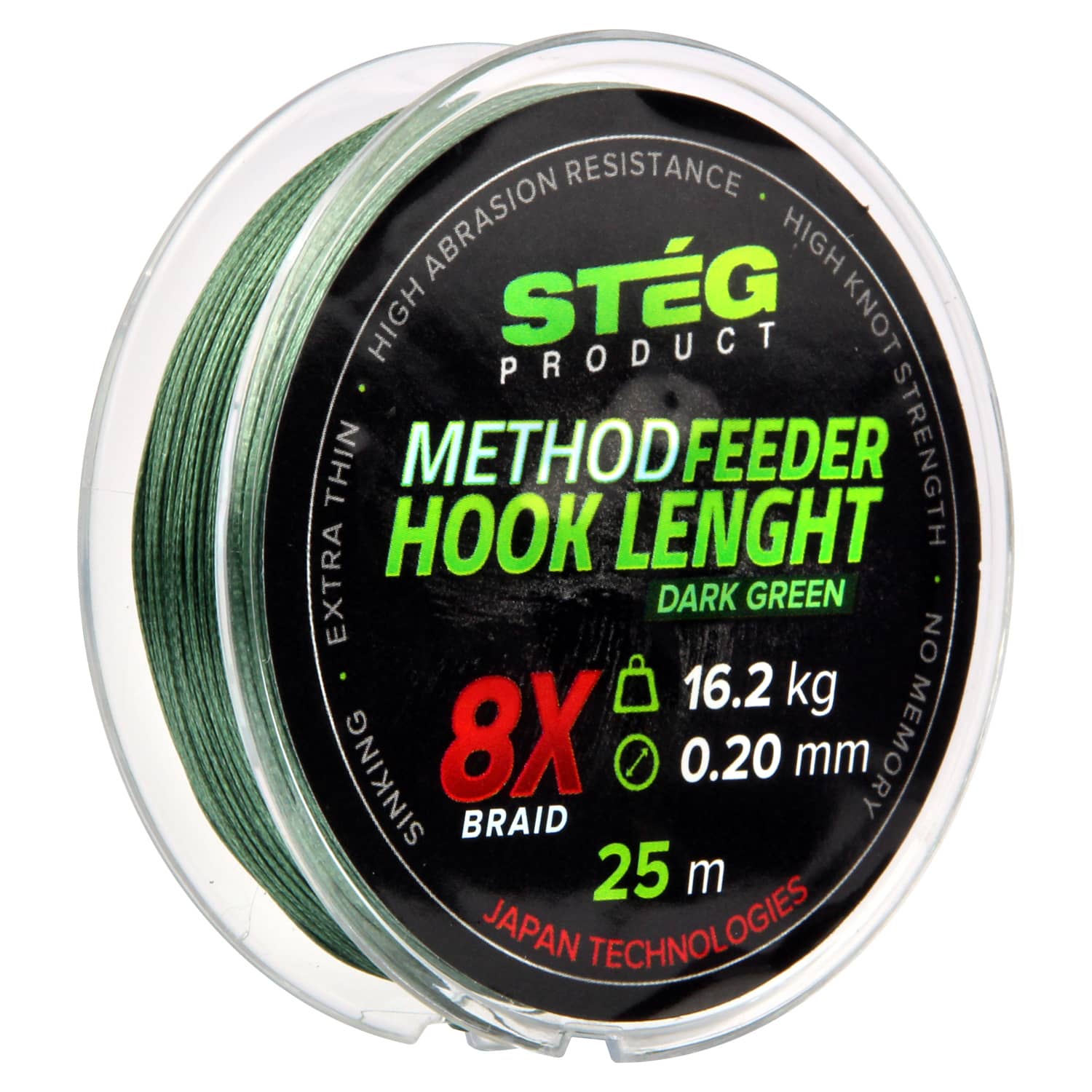 STÉG METHOD FEEDER ELŐKE ZSINÓR 25M 0,16MM