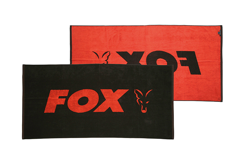 FOX BEACH TOWEL BLACK-ORANGE