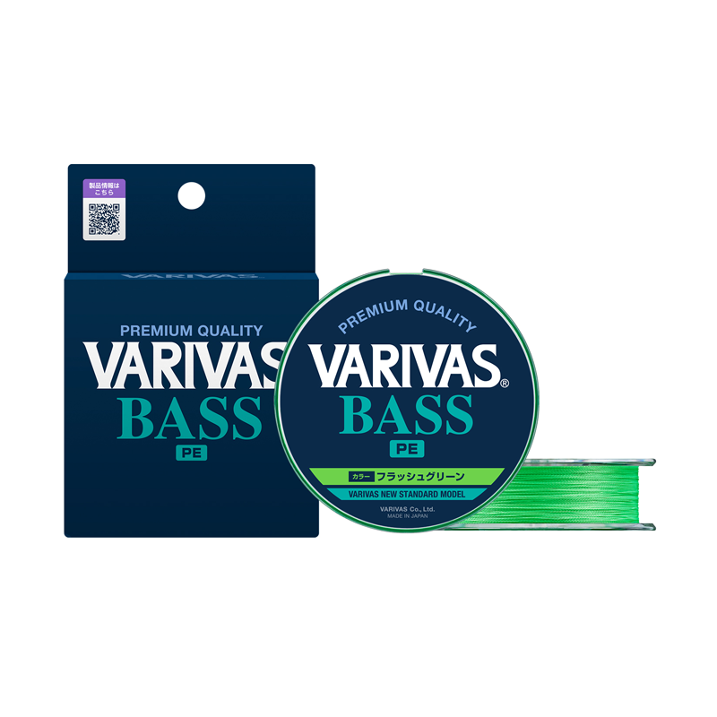 VARIVAS BASS PE X4 150M 0,165MM 18LB FLASH GREEN