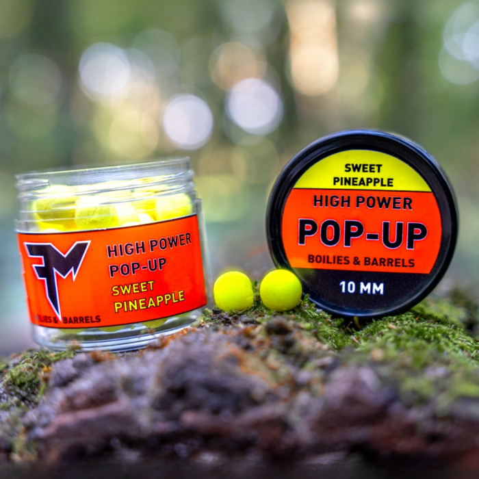 FEEDERMANIA HIGH POWER POP-UP BOILIES & BARRELS 10 MM SWEET PINEAPPLE