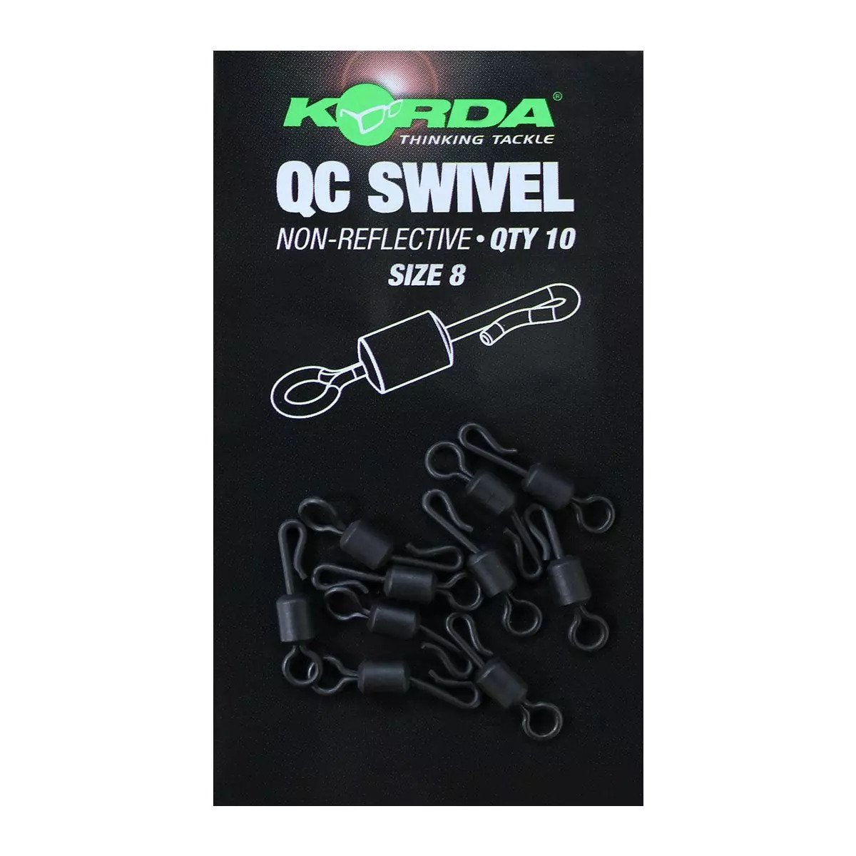 KORDA QUICK CHANGE SWIVEL SIZE 8