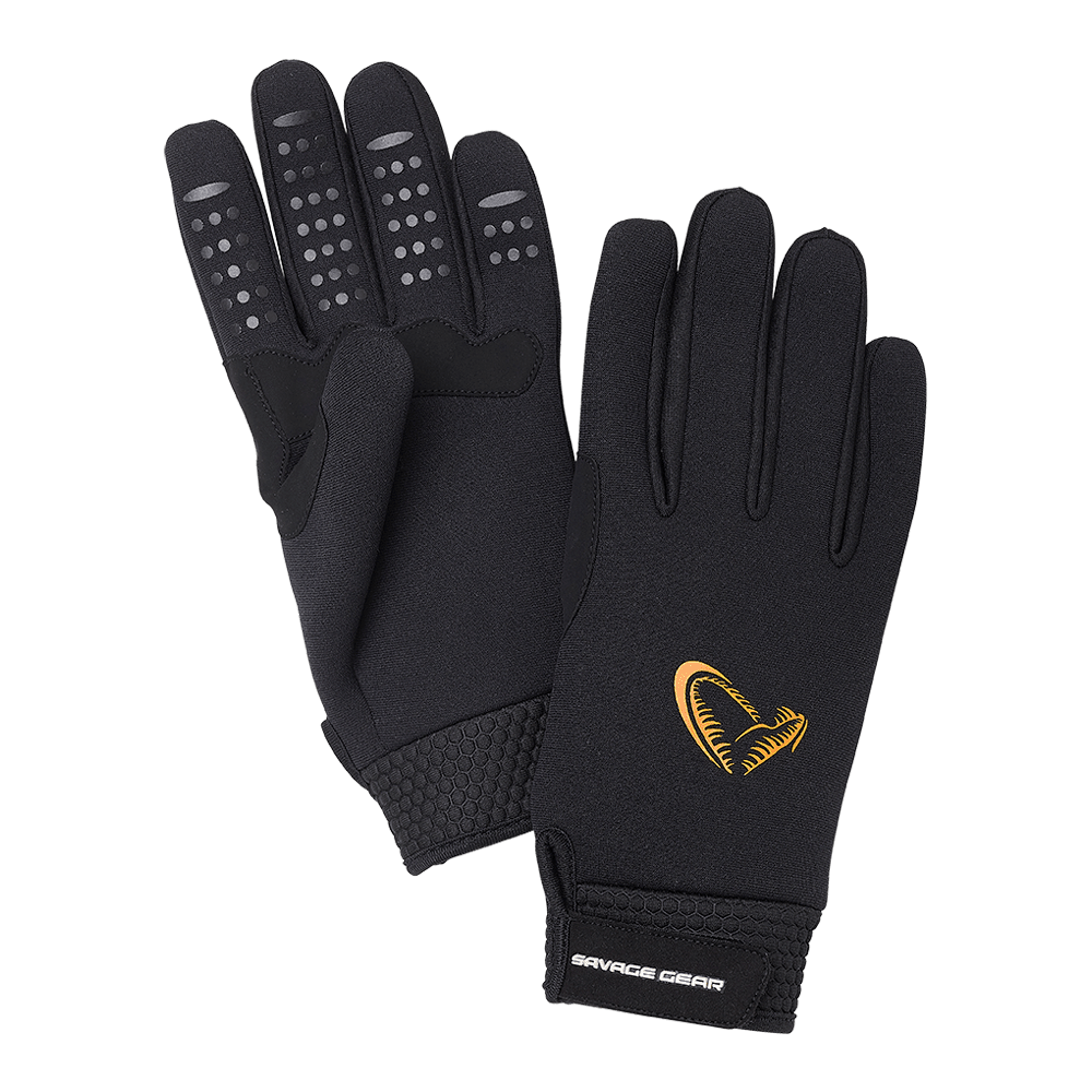 SAVAGE GEAR NEOPRENE STRETCH GLOVE BLACK XL