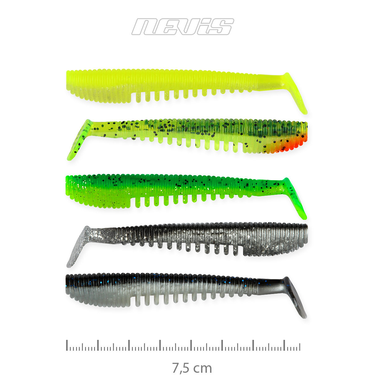NEVIS IMPULSE SHAD 7,5CM 5DB/CS. 5 SZÍN (9721-898)
