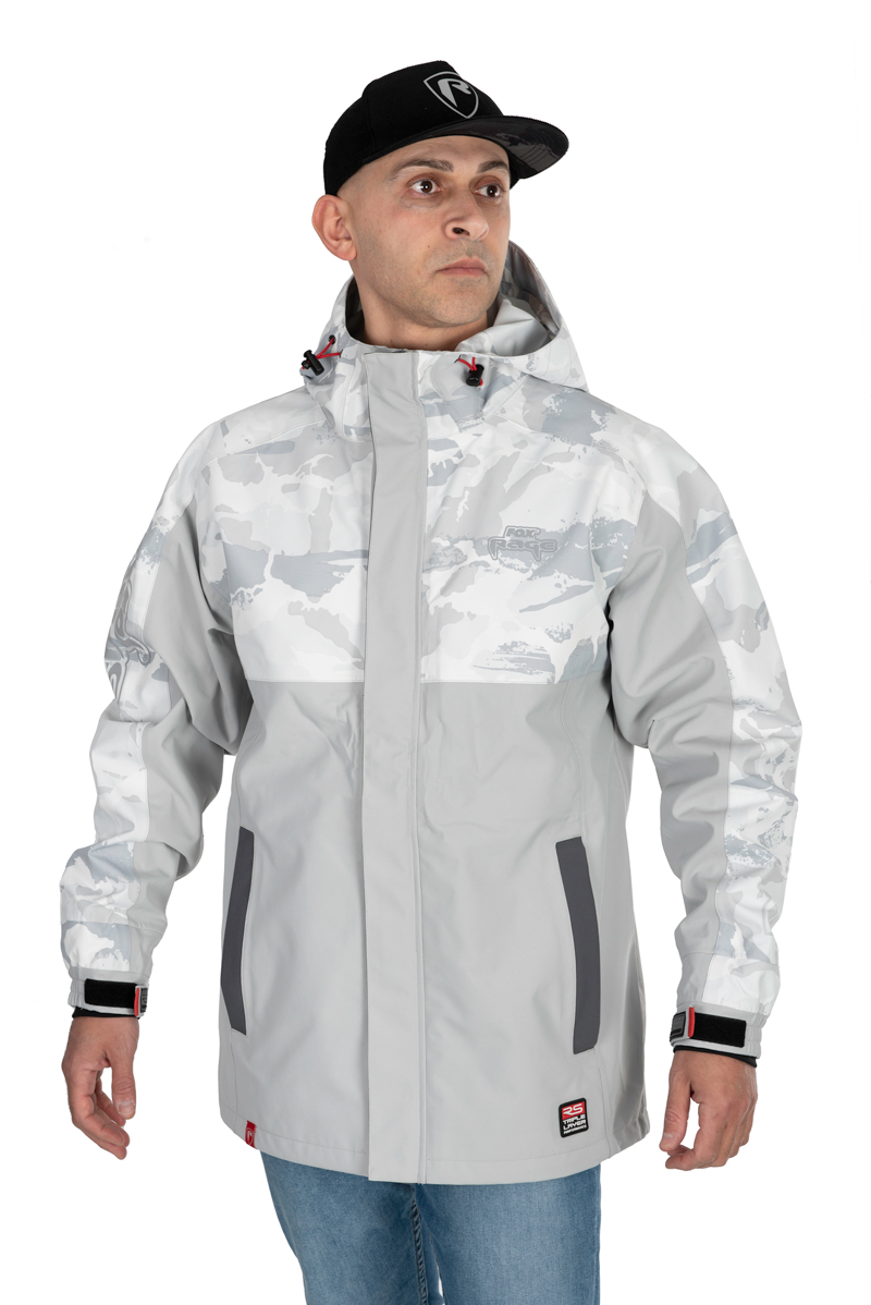 FOX RAGE LIGHT CAMO RS TRIPLE LAYER JACKET - L