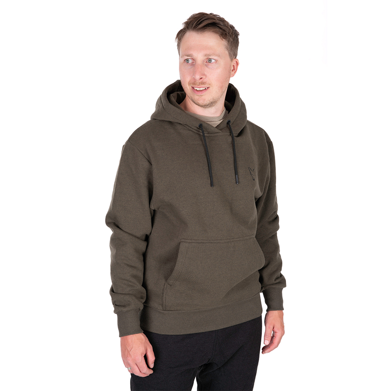 FOX COLLECTION HOODY GREEN & BLACK - S